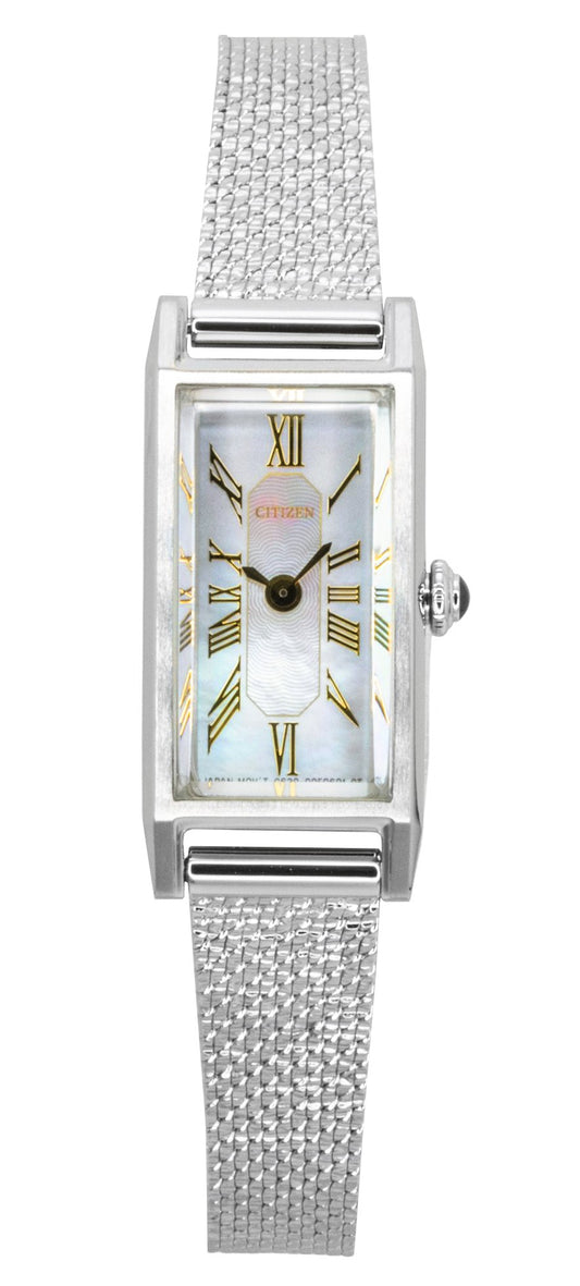 Citizen L Eco-Drive Stainless Steel Mother Of Pearl Dial EG7040-74D Women's Watch - Citizen