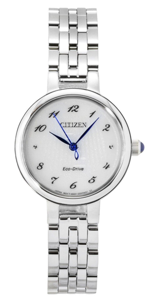 Citizen L Stainless Steel White Dial Eco-Drive EM0990-81A Women's Watch - Citizen