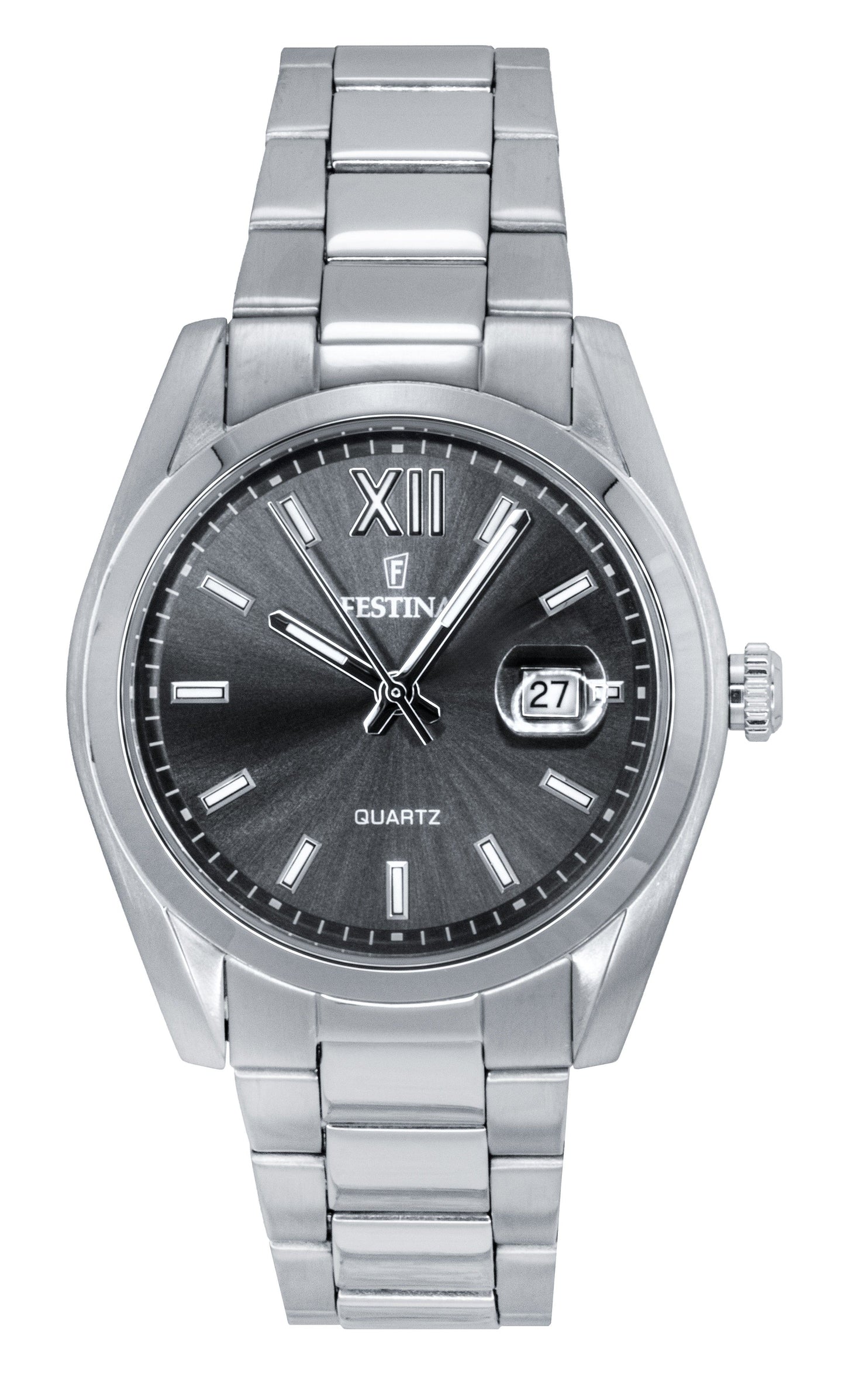 Festina Classic Stainless Steel Grey Dial Quartz F20707-3 Men's Watch - Festina