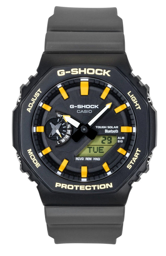 Casio G-Shock Charles Darwin Foundation Analog Digital Smartphone Link Black Dial Solar GA-B2100DF-1A 200M Men's Watch - Casio