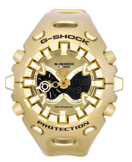 Casio G-Shock Analog Digital Resin Strap Gold Dial Quartz GA-V01A-9A 200M Unisex Watch - Casio