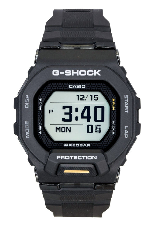 Casio G-Shock G-Squad Digital Smartphone Link Black Resin Strap Quartz GBD-200-1A1 200M Men's Watch - Casio