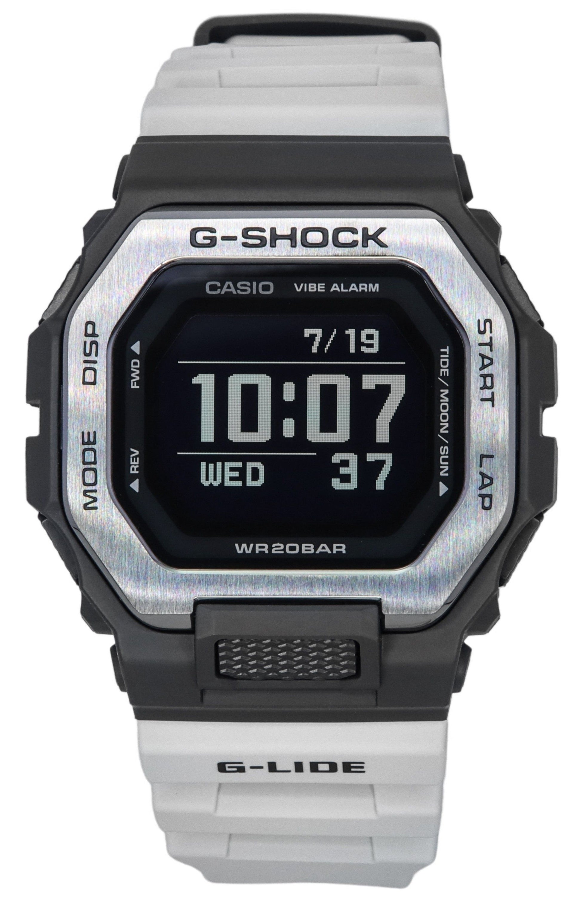 Casio G-Shock Move G-Lide Mobile Link Digital Gray Resin Strap Quartz GBX-100TT-8 200M Men's Watch