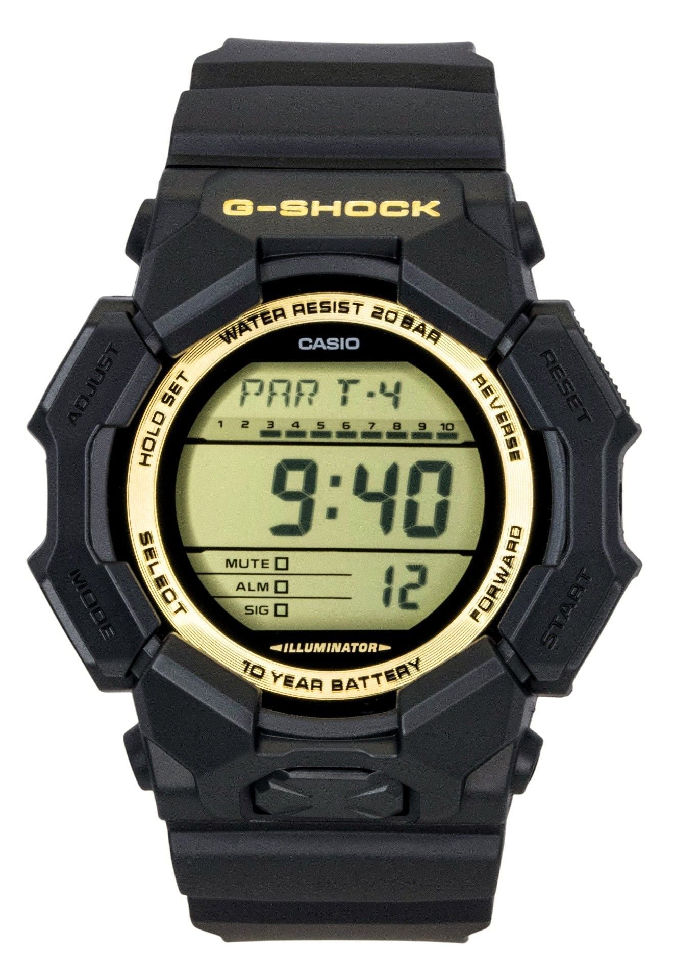 Casio G-Shock Bio-Based Resin Strap Digital Quartz GD-010GB-1A9 200M Men's Watch - Casio