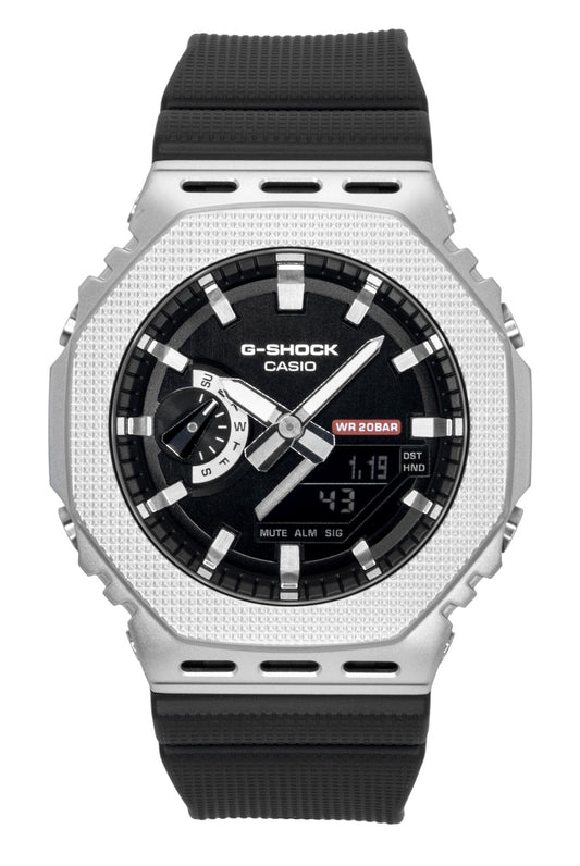 Casio G-Shock G-Steel Analog Digital Bio-Based Resin Strap Black Dial Quartz GM-2100M-1A 200M Men's Watch - Casio