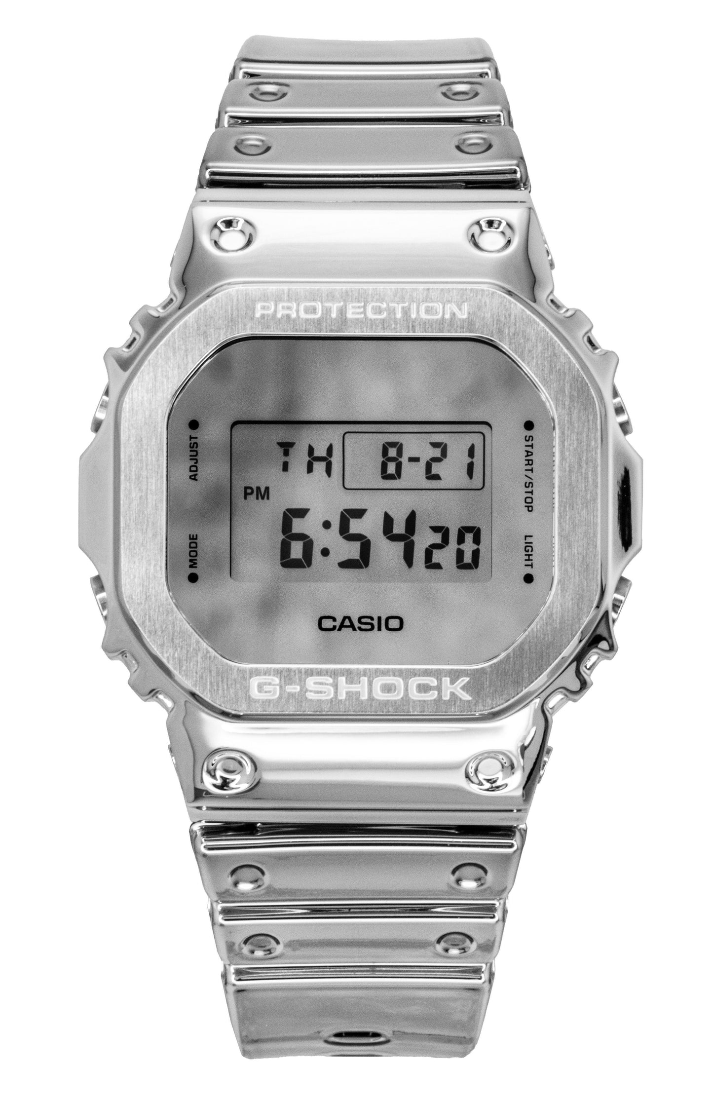 Casio G-Shock G-Steel Fine Metallic Digital Silicone Strap Quartz GM-5600YM-8A8 200M Men's Watch - Casio