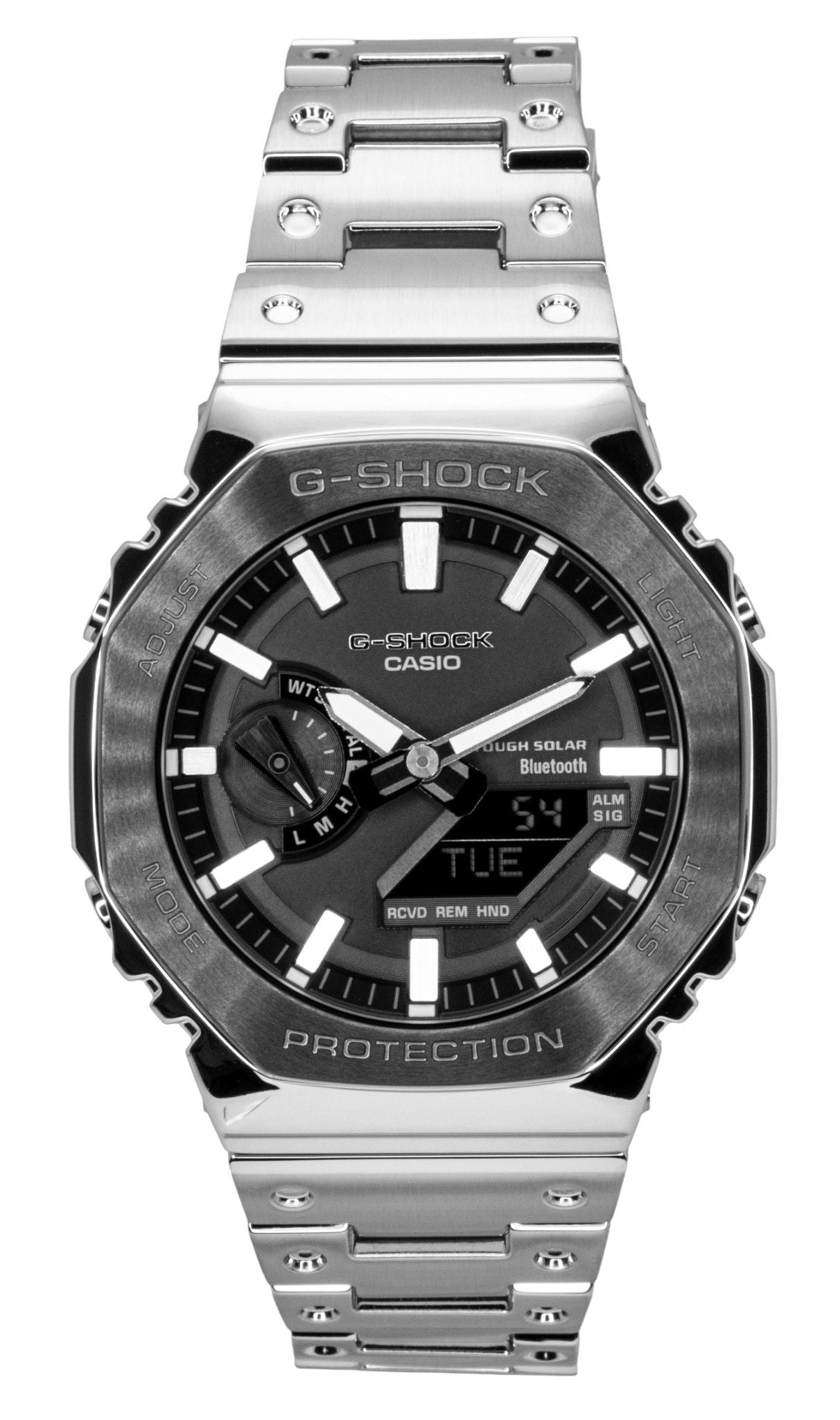 Casio G-Shock Analog Digital Full Metal Smartphone Link Black Dial Solar GM-B2100BT-1A 200M Men's Watch - Casio