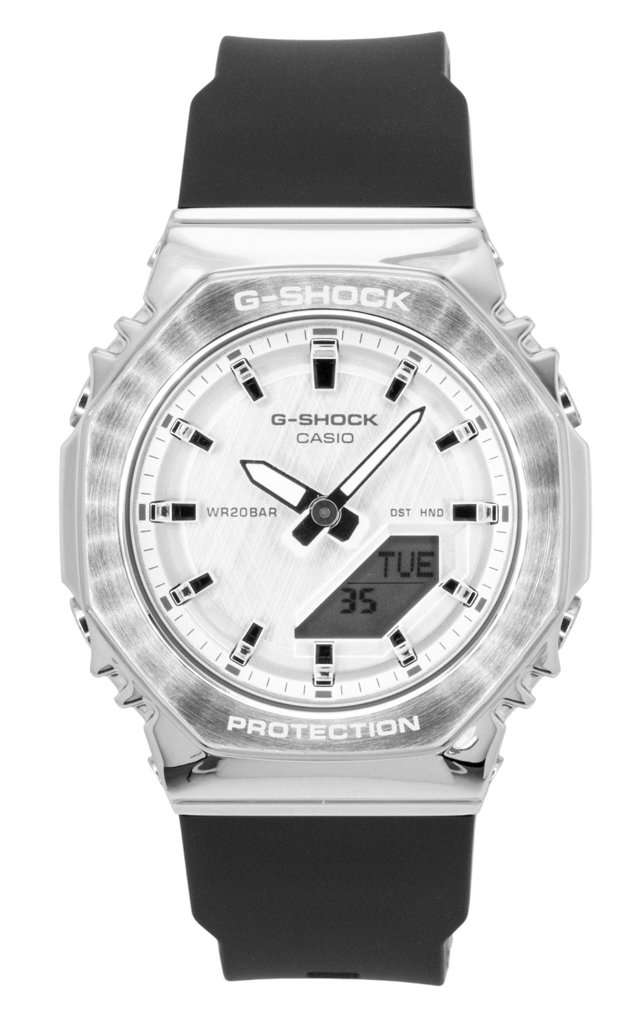 Casio G-Shock Analog Digital Bio-Based Resin Silver Dial Quartz GM-S2110-1A7 200M Women's Watch - Casio