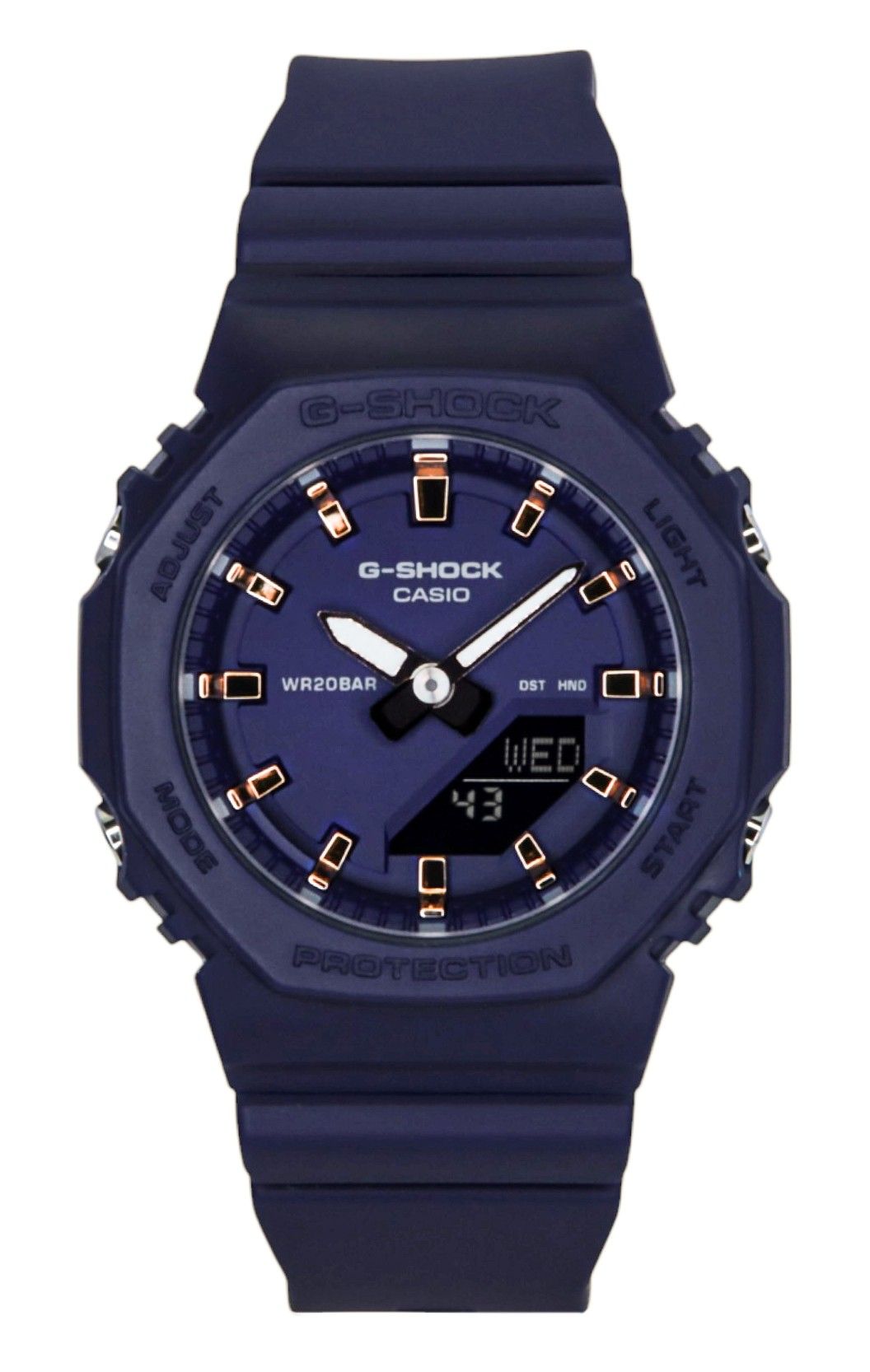 Casio G-Shock Analog Digital Resin Strap Blue Dial Quartz GMA-P2100M-2A 200M Women's Watch - Casio