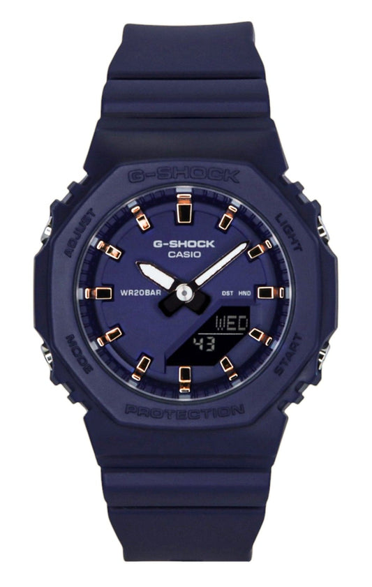 Casio G-Shock Analog Digital Resin Strap Blue Dial Quartz GMA-P2100M-2A 200M Women's Watch - Casio