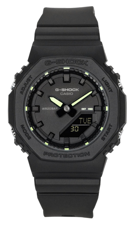 Casio G-Shock Analog Digital Bio-Based Resin Black Dial Quartz GMA-P2100SA-1A2 200M Women's Watch - Casio