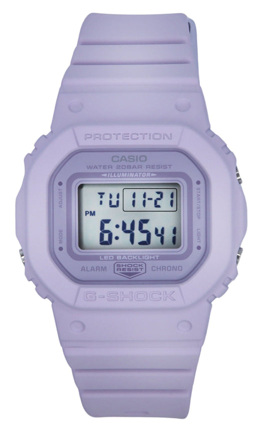 Casio G-Shock Digital Purple Resin Strap Purple Dial Quartz GMD-S5600BA-6 200M Women's Watch