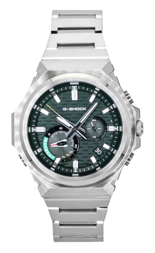 Casio G-Shock G-Steel Analog Smartphone Link Stainless Steel Green Dial Solar GST-B1000D-3A 200M Men's Watch - Casio