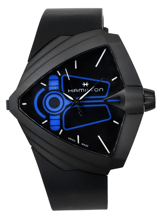 Hamilton Ventura XXL Bright Dune Limited Edition Rubber Strap Black Dial Quartz H24614330 Men's Watch - Hamilton