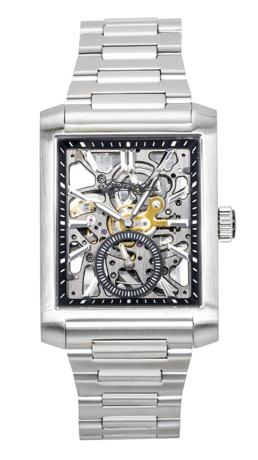 Ingersoll The Spur Stainless Steel Black Skeleton Dial Automatic I17001 Men's Watch - Ingersoll