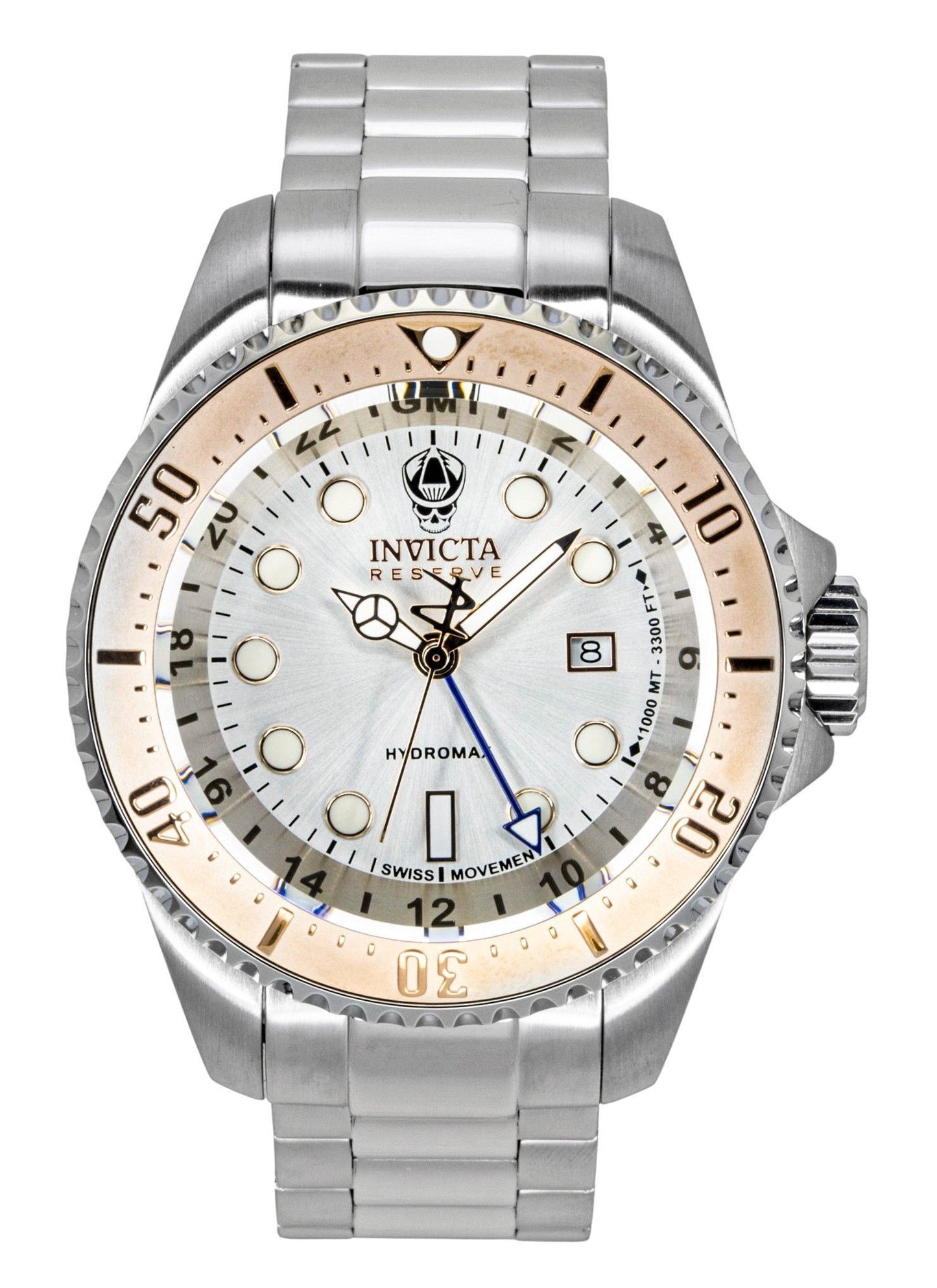 Invicta Hydromax Stainless Steel Silver Dial Quartz Diver's 16964 1000M Men's Watch - Invicta