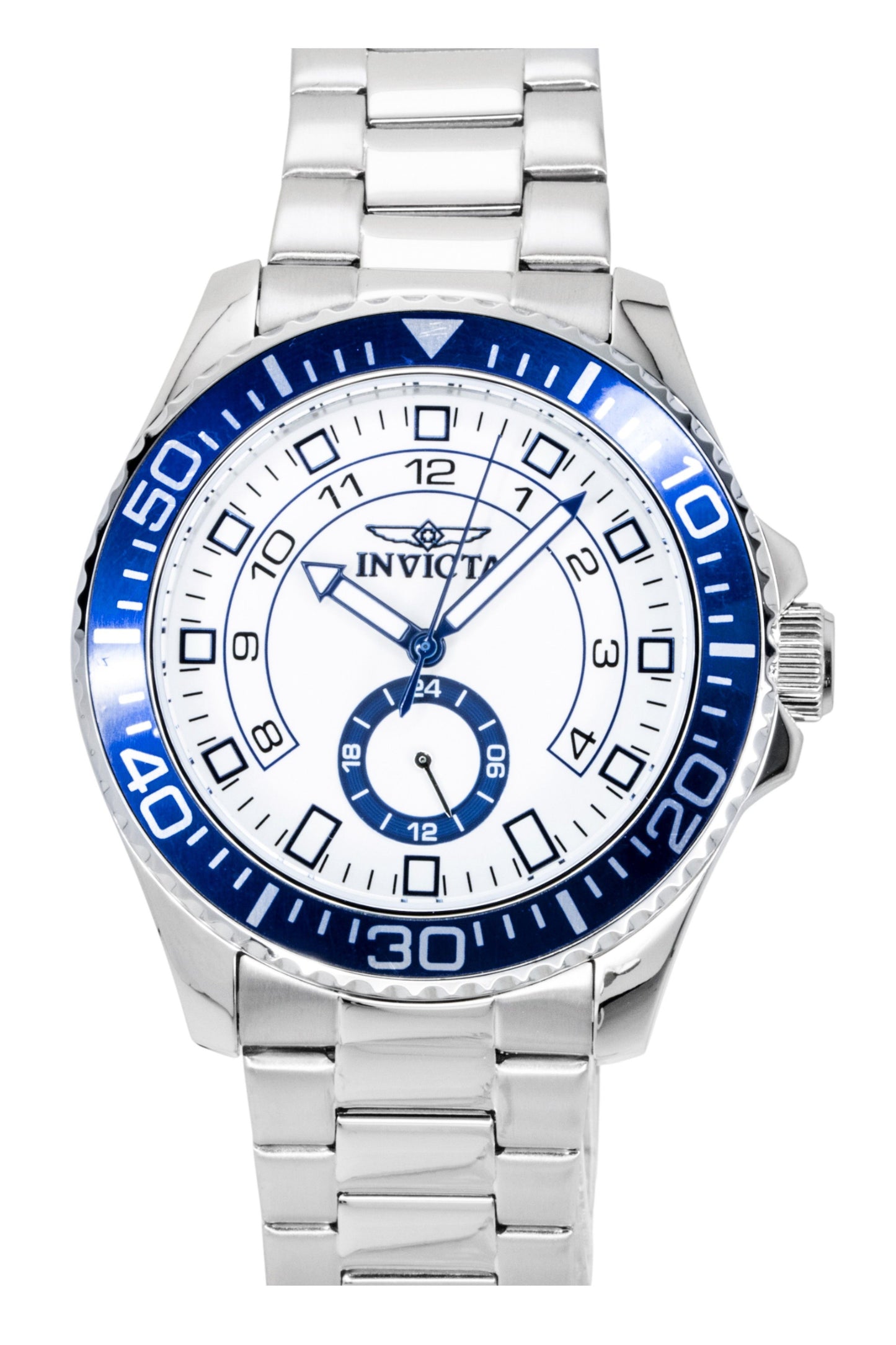 Invicta Pro Diver Stainless Steel White Dial Quartz 47124 Men's Watch - Invicta