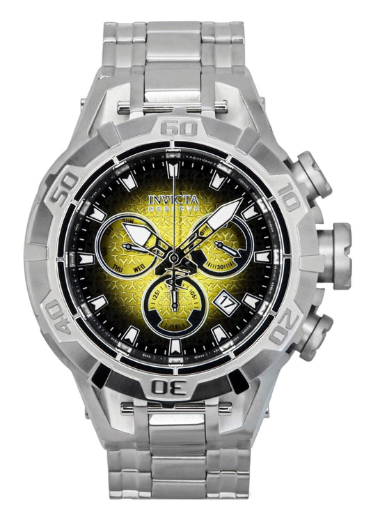 Invicta Reserve Ocean Warrior Chronograph Yellow and Black Dial Quartz 47848 100M Men's Watch - Invicta