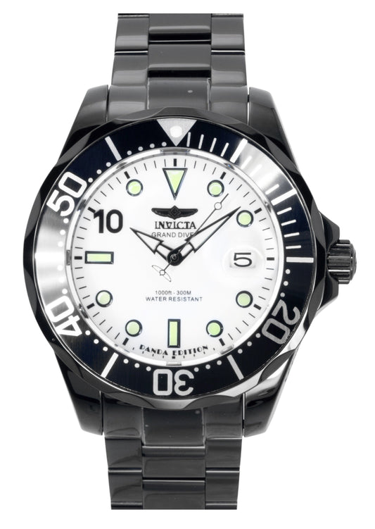 Invicta Pro Diver PANDA Stainless Steel Silver Dial Automatic 48707 300M Men's Watch - Invicta