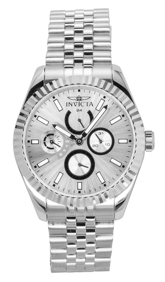 Invicta Specialty GMT Stainless Steel Silver Dial Quartz 49534 Men's Watch - Invicta