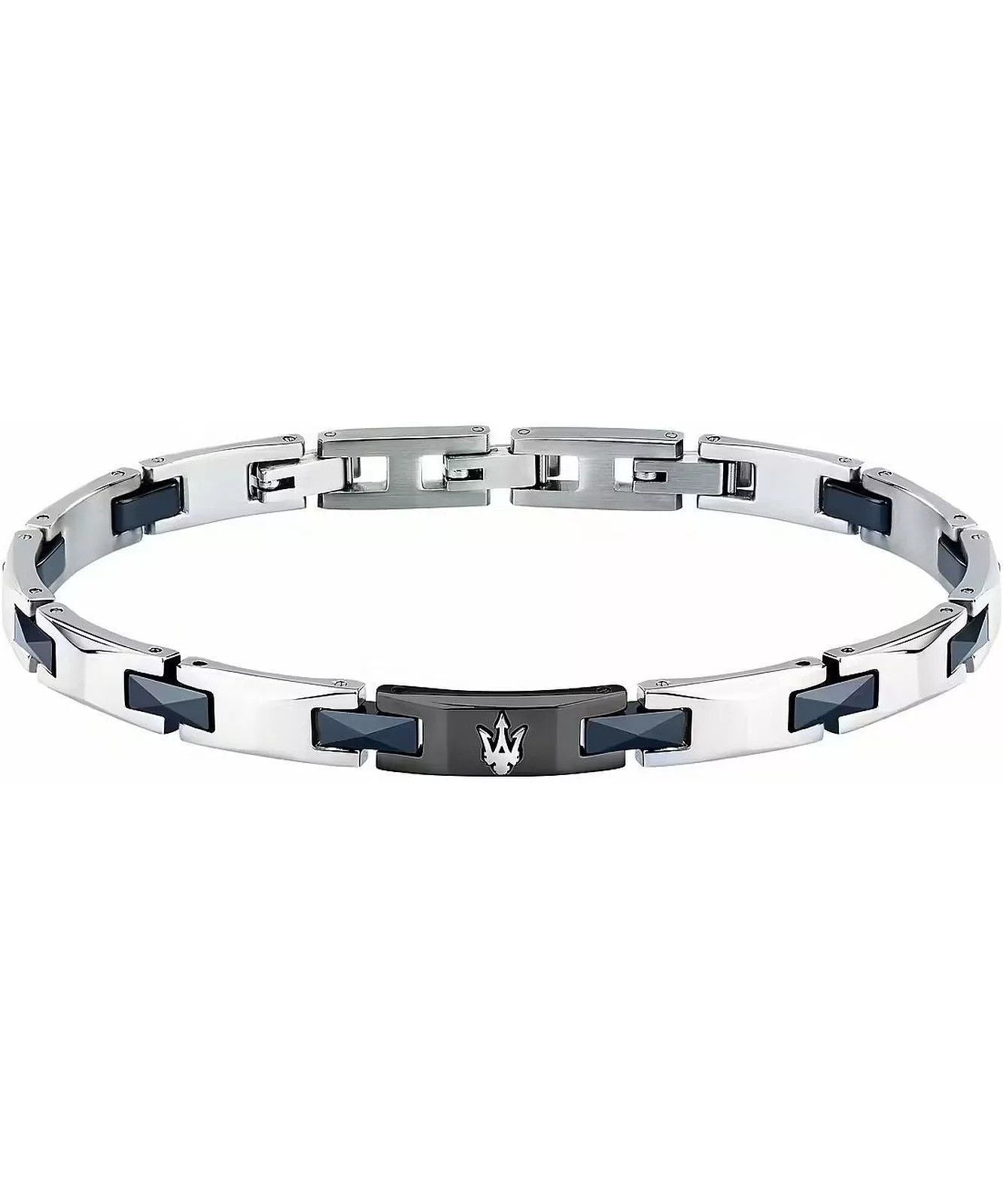 Maserati Steel And Ceramic Steel Bracelet JM424ATZ52 For Men - Maserati Accessories