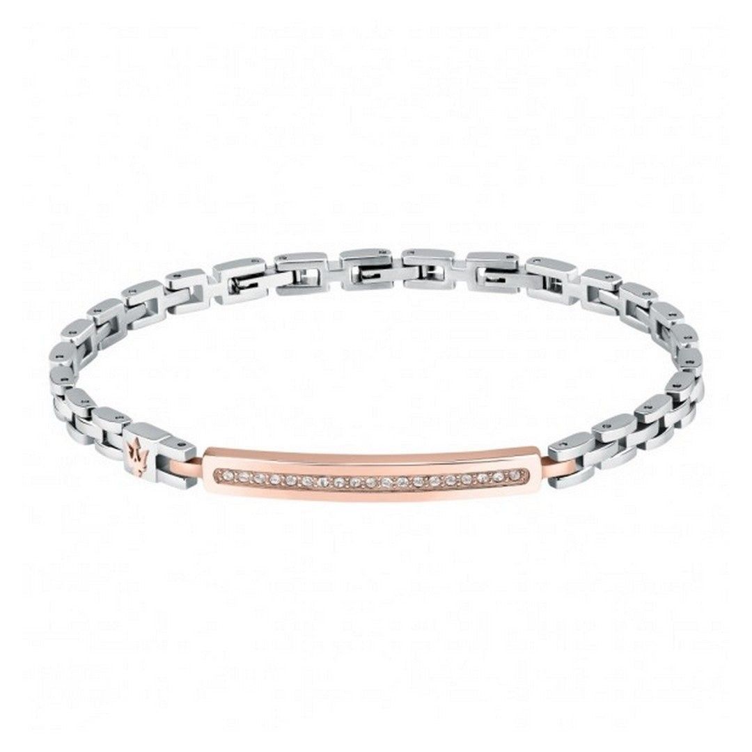 Maserati Iconic Two Tone Steel Bracelet JM424AVD59 For Men - Maserati Accessories