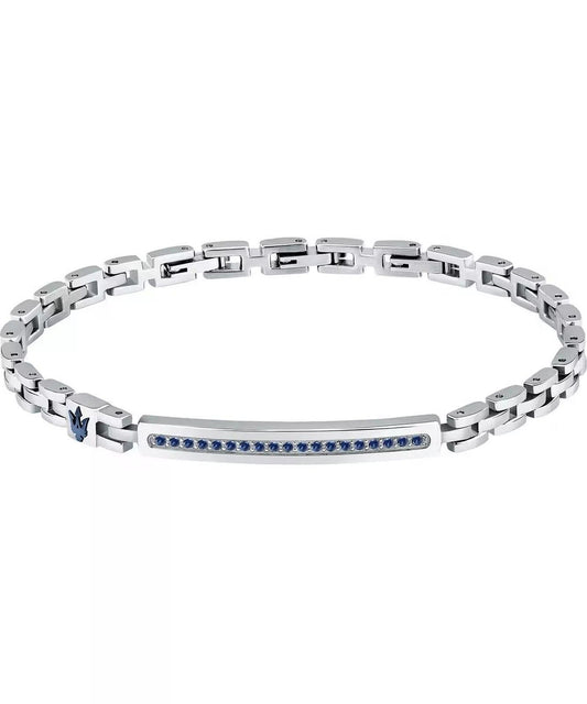 Maserati Iconic Steel And Synthetic Stone Bracelet JM424AVD61 For Men - Maserati Accessories