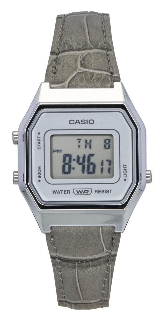Casio Vintage Digital Leather Strap Quartz LA680WEL-8A2 Unisex Watch - Casio