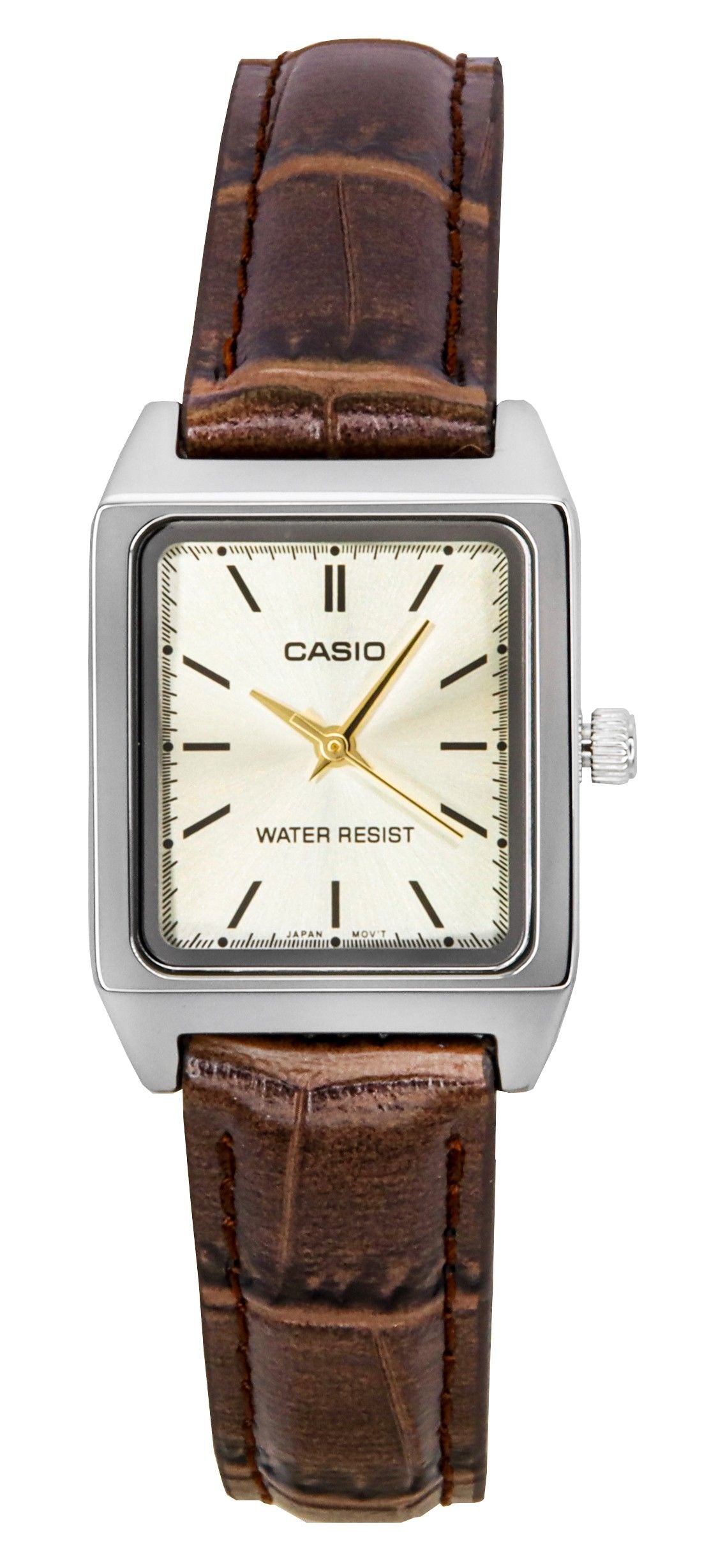 Casio Standard Analog Leather Strap Ivory Dial Quartz LTP-V007L-9E Women's Watch - Casio
