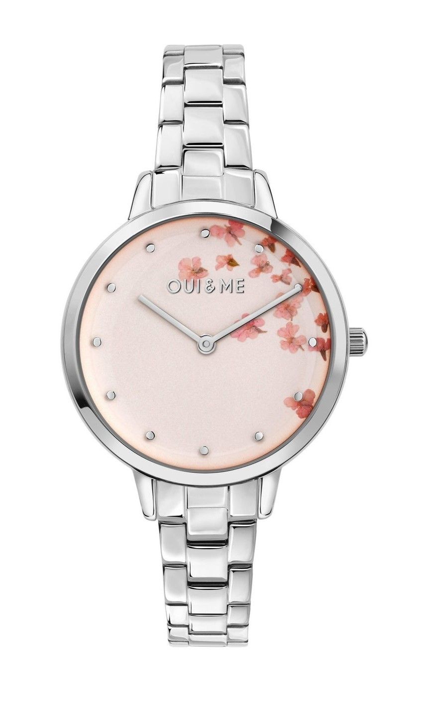 Oui & Me Fleurette Stainless Steel Rose Gold Dial Quartz ME010371 Women's Watch - Oui & Me