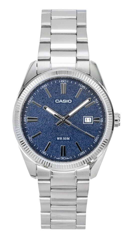 Casio Standard Analog Stainless Steel Blue Dial Quartz MTP-1302DA-2A1V Men's Watch - Casio