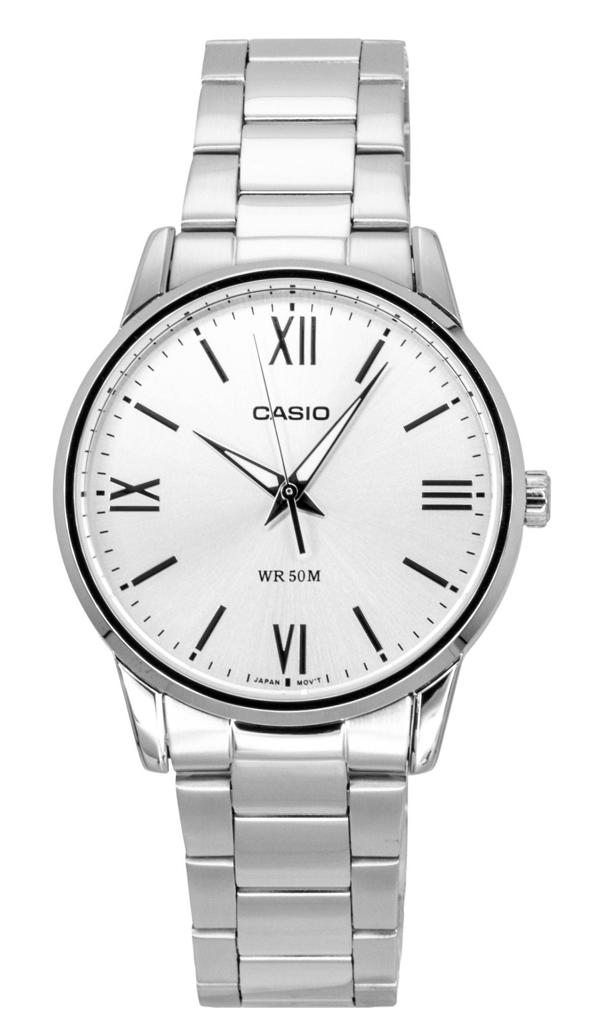 Casio Analog Stainless Steel Silver Dial Quartz MTP-1303DD-7AV Men's Watch - Casio