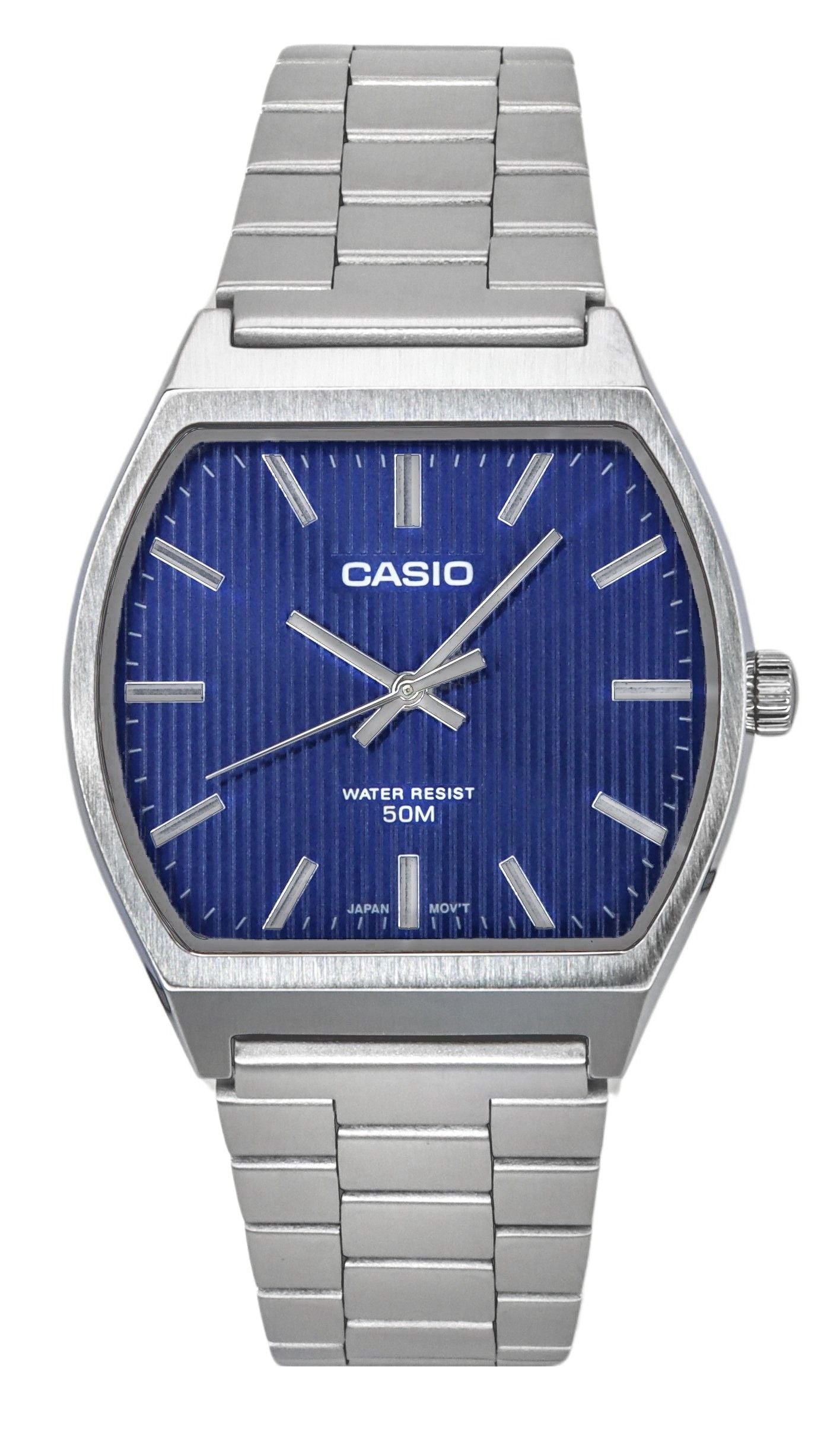 Casio Standard Analog Stainless Steel Blue Dial Quartz MTP-B140D-2A Me ...