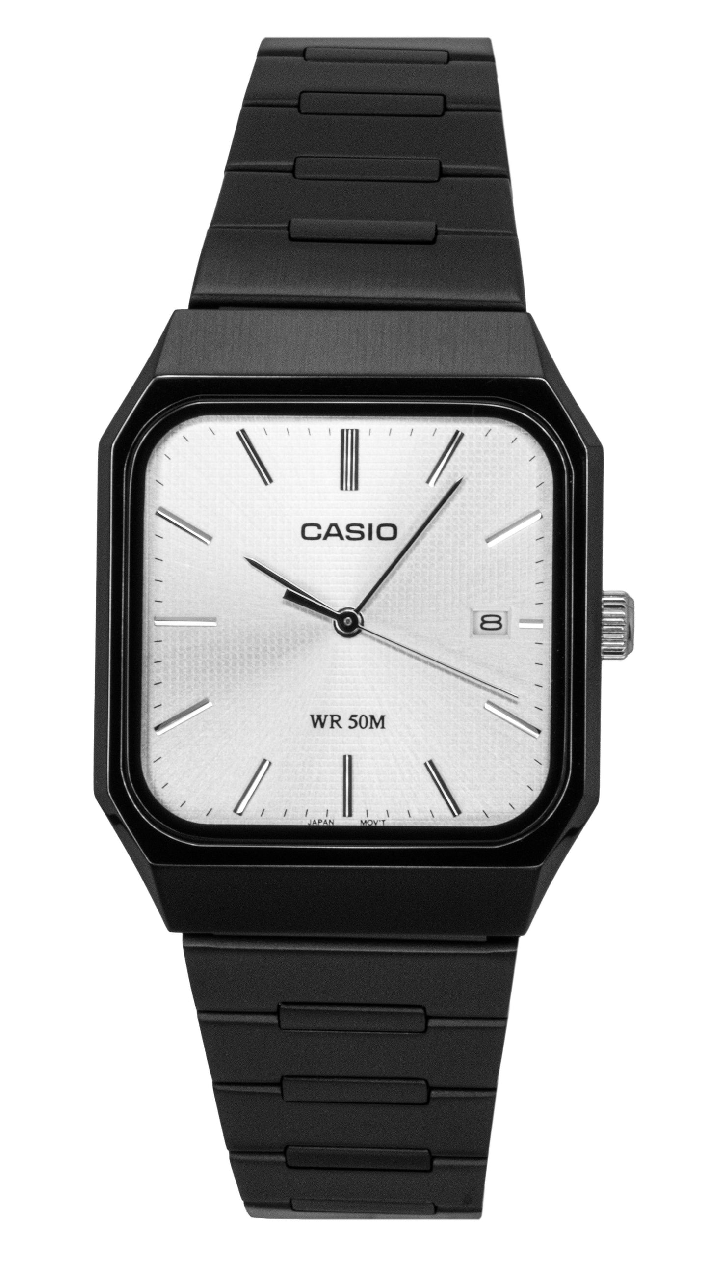 Casio Standard Analog Stainless Steel Silver Dial Quartz MTP-B185B-7AV Men's Watch - Casio
