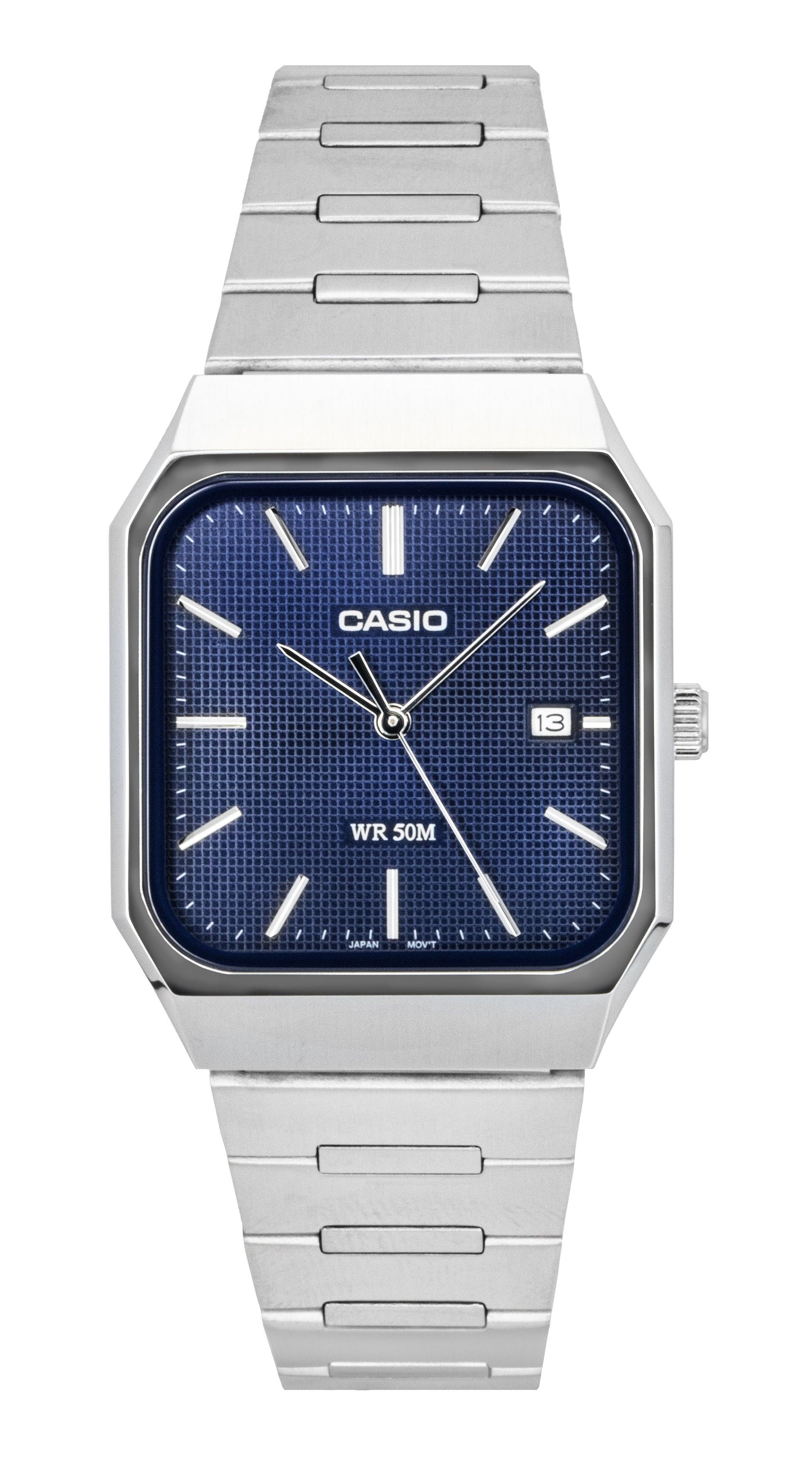 Casio Standard Analog Stainless Steel Blue Dial Quartz MTP-B185D-2A1V Men's Watch - Casio