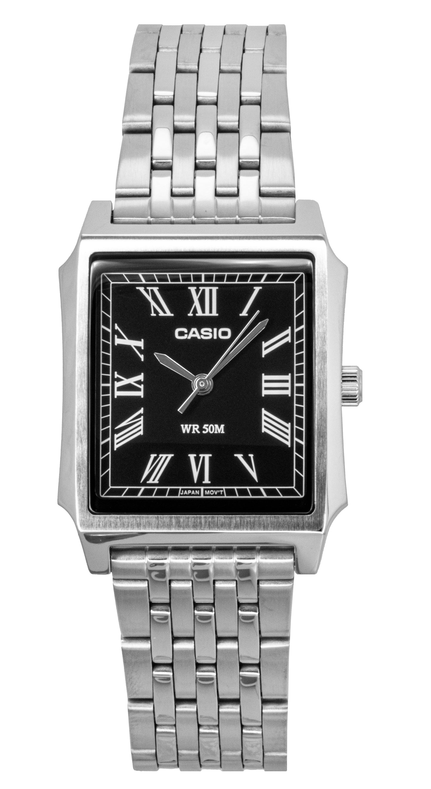 Casio Standard Analog Stainless Steel Black Dial Quartz MTP-B190D-1BV Men's Watch - Casio