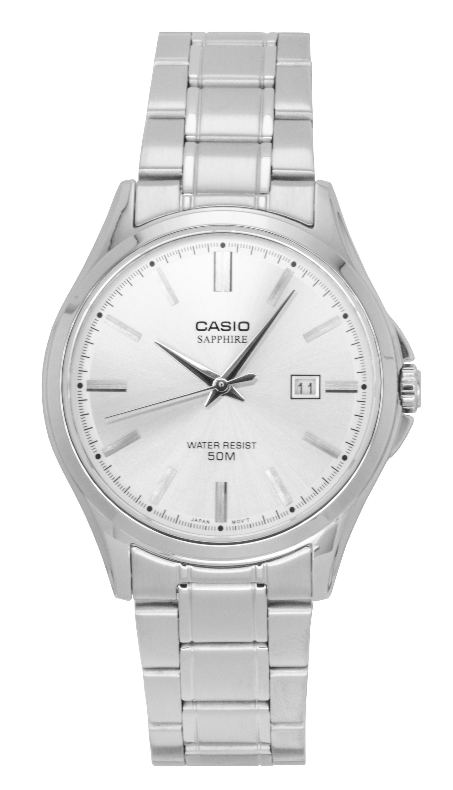 Casio Standard Analog Stainless Steel Silver Dial Quartz MTS-115D-7AV Men's Watch - Casio