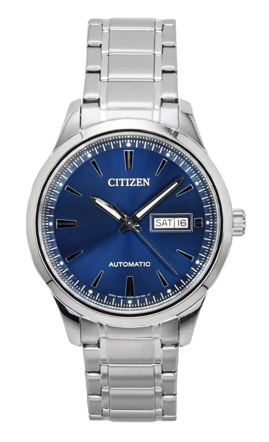 Citizen Stainless Steel Blue Dial Automatic NY4058-79L Men's Watch - Citizen