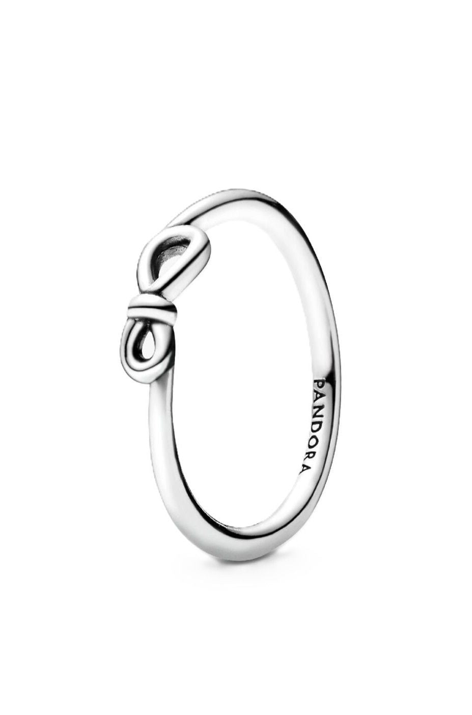 Pandora Infinity Knot Ring With White Sterling Silver P-198898C00-54 For Women - PANDORA