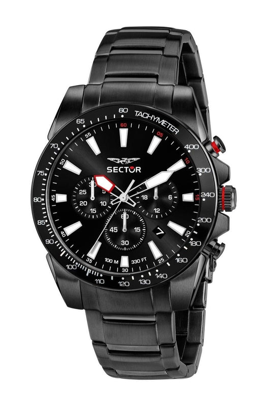 Sector 450 Chronograph Stainless Steel Black Dial Quartz R3273776006 100M Men's Watch - Sector