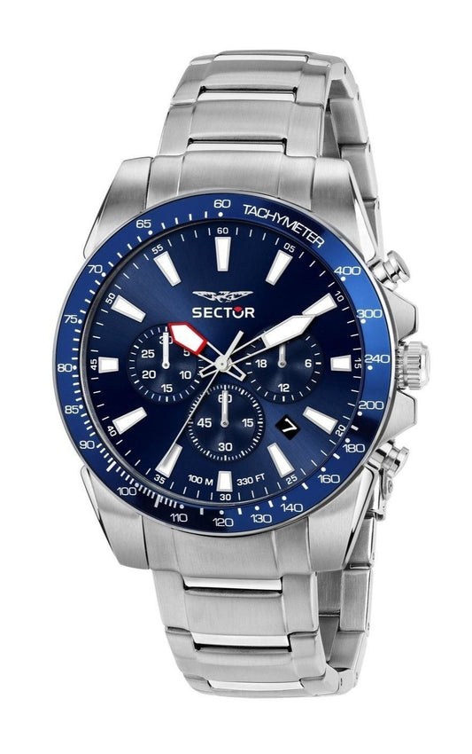 Sector 450 Chronograph Stainless Steel Blue Dial Quartz R3273776009 Men's Watch - Sector