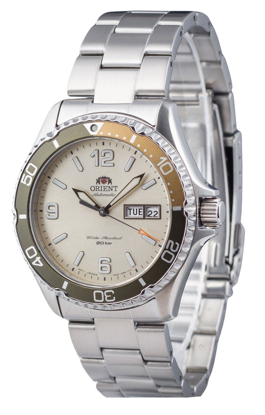 Orient Mako III Kamasu Stainless Steel Silver Dial Automatic Diver's RA-AA0821S19B 200M Men's Watch