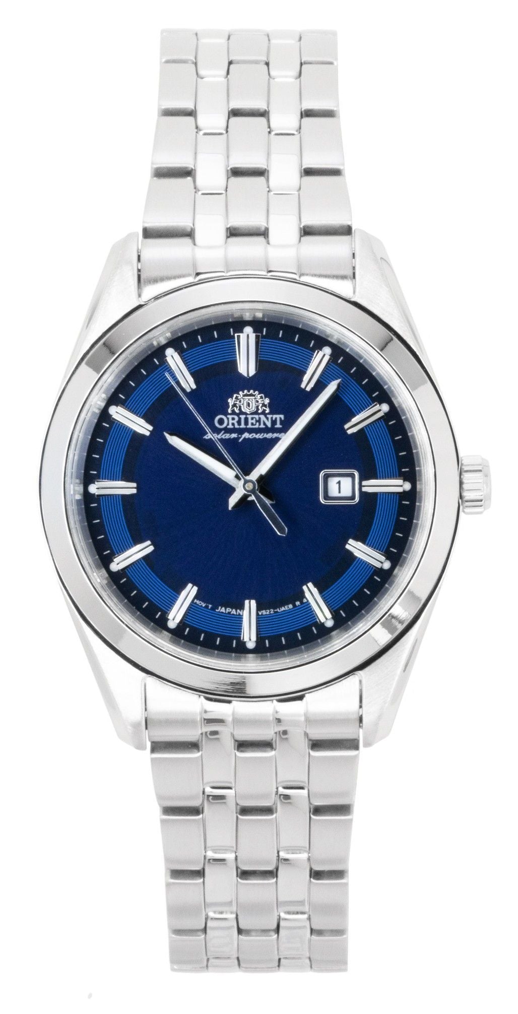 Orient Stretto Stainless Steel Blue Dial Solar RA-WG0602L Women's Watch - Orient