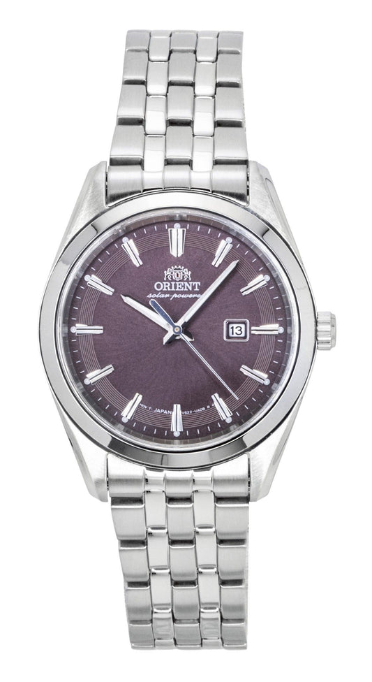 Orient Stretto Stainless Steel Brown Dial Solar RA-WG0603R Women's Watch - Orient