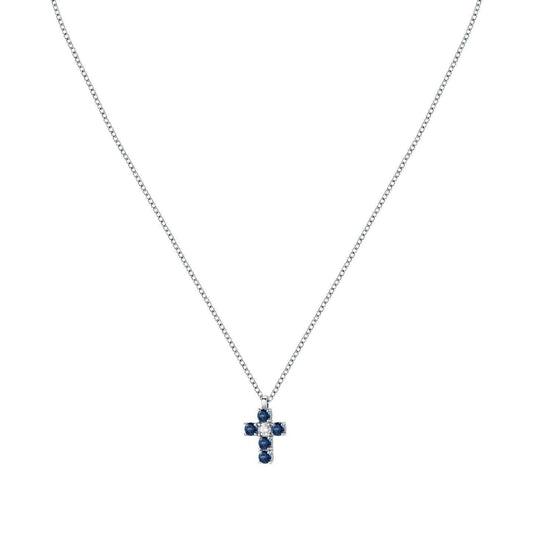 Morellato Tesori Necklace With Blue Cross SAIW216 For Women - Morellato