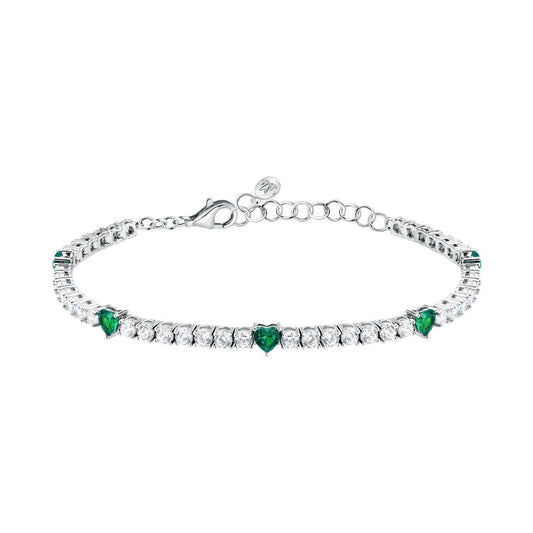 Morellato Tesori Bracelet With Green Hearts SAIW235 For Women - Morellato