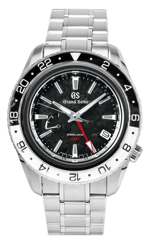 Grand Seiko Sport GMT Stainless Steel Black Dial Automatic SBGE277G 100M Men's Watch - Grand Seiko