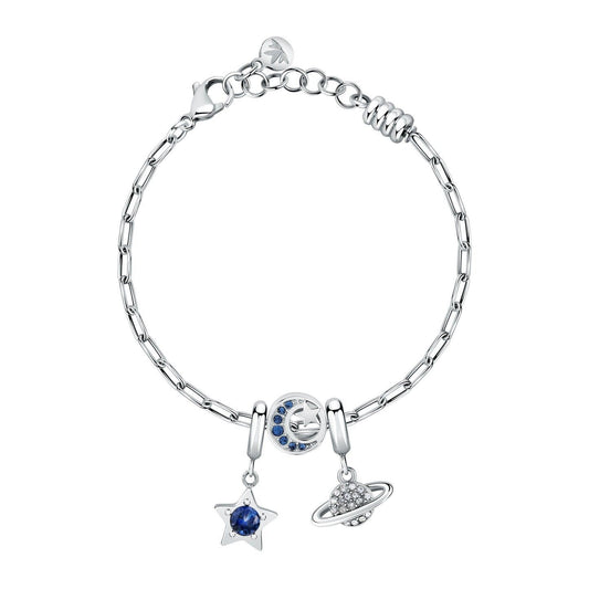 Morellato Drops Bracelet With Clear And Blue Crystals SCZ1380 For Women - Morellato