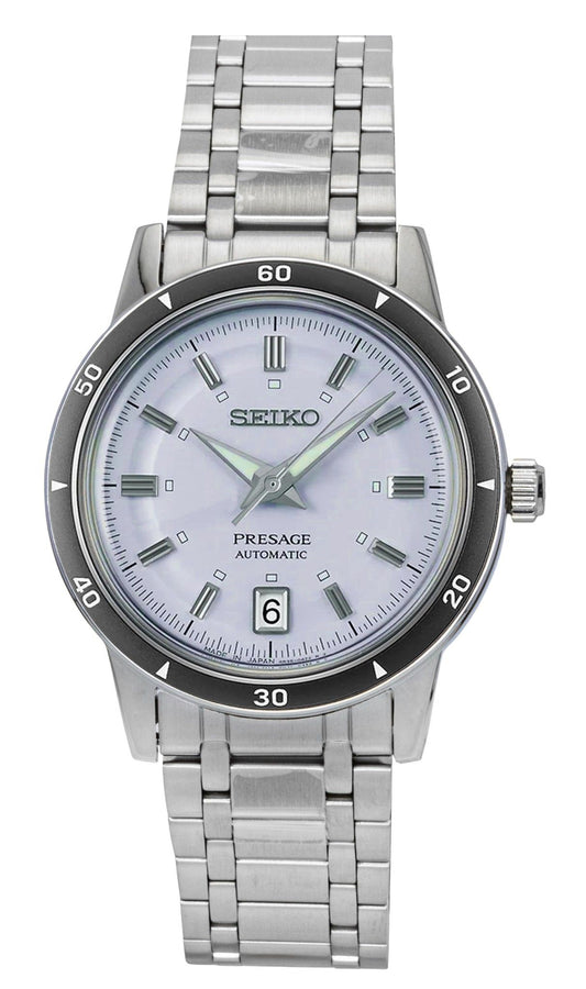 Seiko Presage Style 60's Stainless Steel Light Violet Dial Automatic SRPL73J1 Men's Watch - Seiko