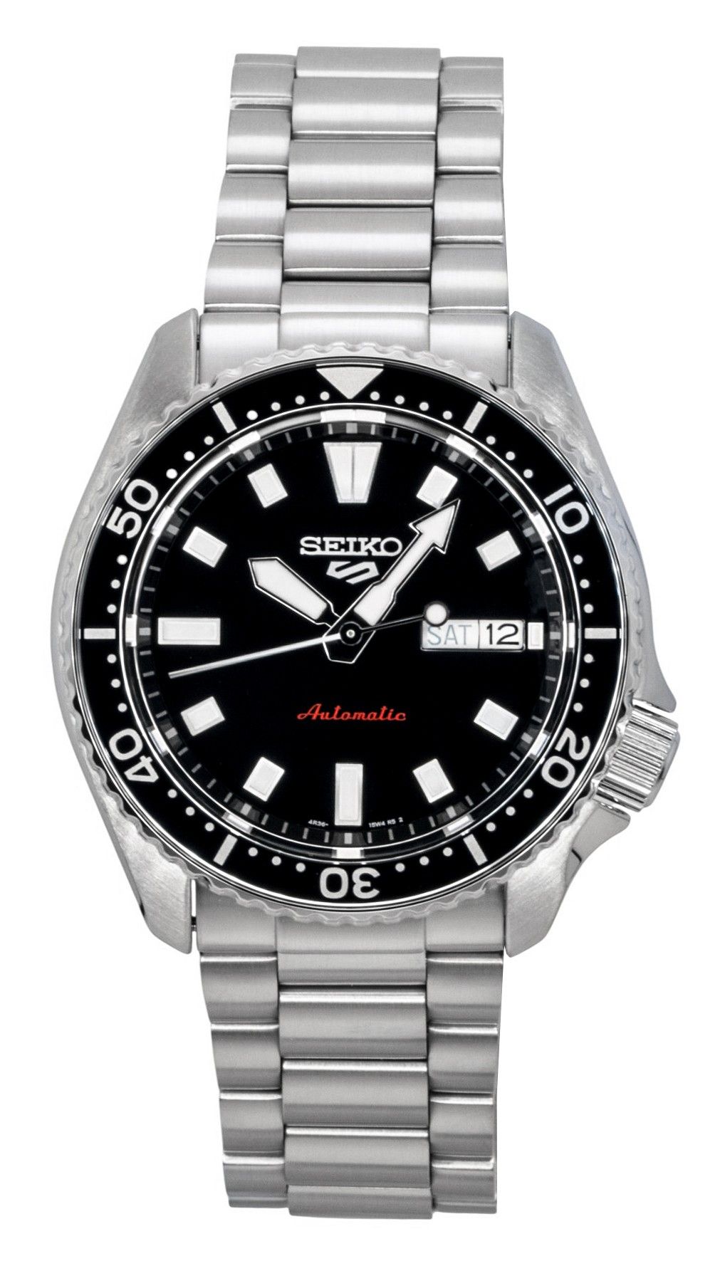 Seiko 5 Sports SKX Redux Stainless Steel Black Dial Automatic SRPL85K1 100M Men's Watch - Seiko